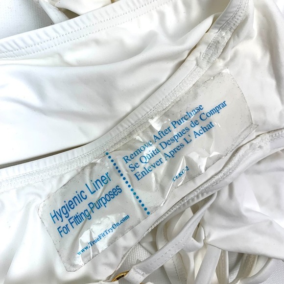 NEW LA BLANCA sexy white cut out one piece swimsuit - Picture 6 of 10